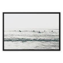 Load image into Gallery viewer, Black Rock Surfers - B&W Collection Framed Canvas