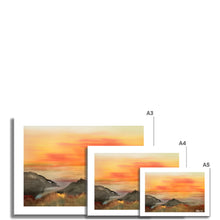 Load image into Gallery viewer, Sunset over Mount Fine Art Print
