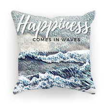 Load image into Gallery viewer, Happiness - Comes In Waves Cushion