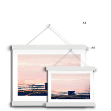 Load image into Gallery viewer, Lifeguard Hut Sunset - Crooklets Fine Art Print with Hanger