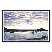 Load image into Gallery viewer, Evening Lock Gates - Bude Framed Canvas