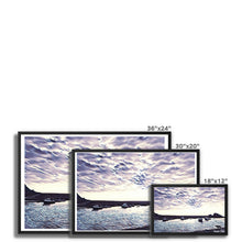 Load image into Gallery viewer, Evening Lock Gates - Bude Framed Canvas