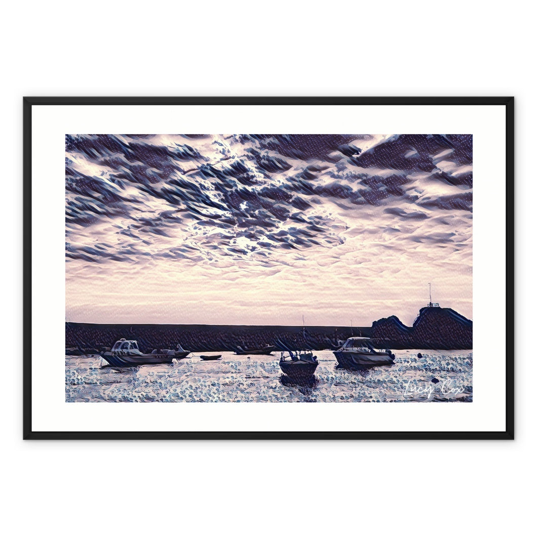 Lock Gate Lull - Bude  Framed Canvas