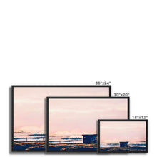 Load image into Gallery viewer, Lifeguard Hut Sunset - Crooklets Framed Canvas
