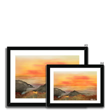 Load image into Gallery viewer, Sunset over Mount Framed Print
