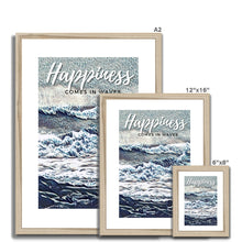 Load image into Gallery viewer, Happiness - Comes In Waves Framed Print
