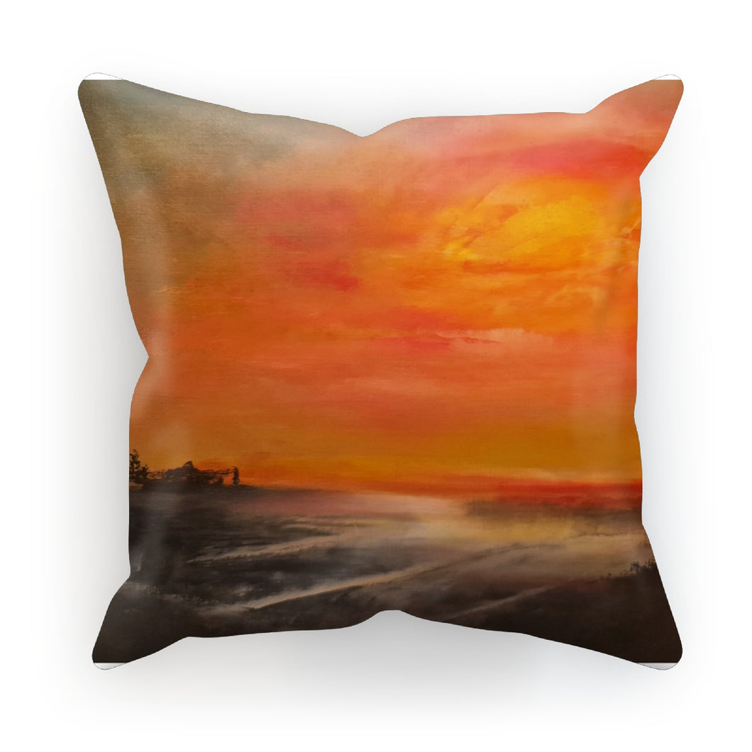 Orange Shadows Cushion