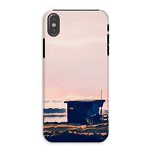 Load image into Gallery viewer, Lifeguard Hut Sunset - Crooklets Tough Phone Case
