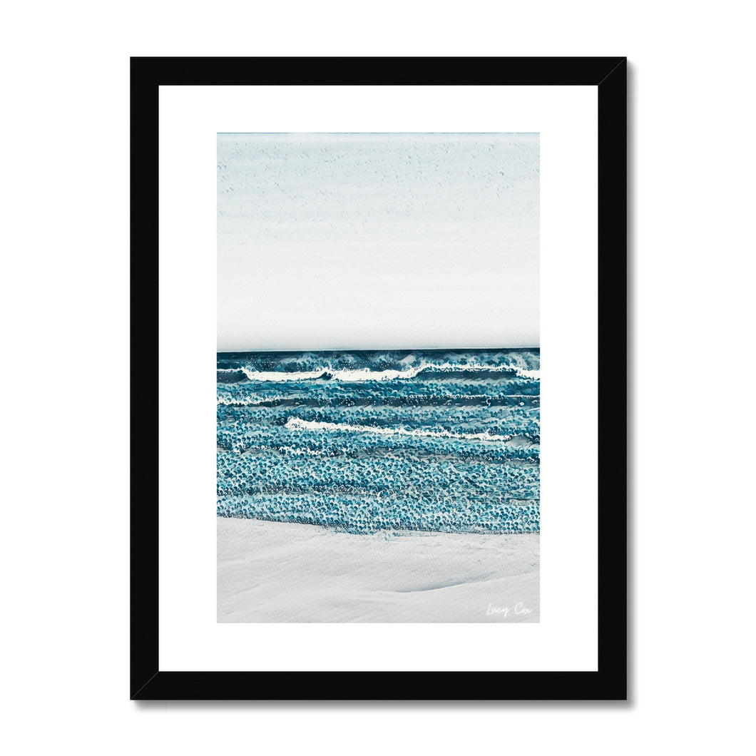 Shoreline Ripples Framed Print