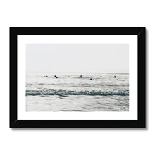 Load image into Gallery viewer, Black Rock Surfers - B&amp;W Collection Framed Print
