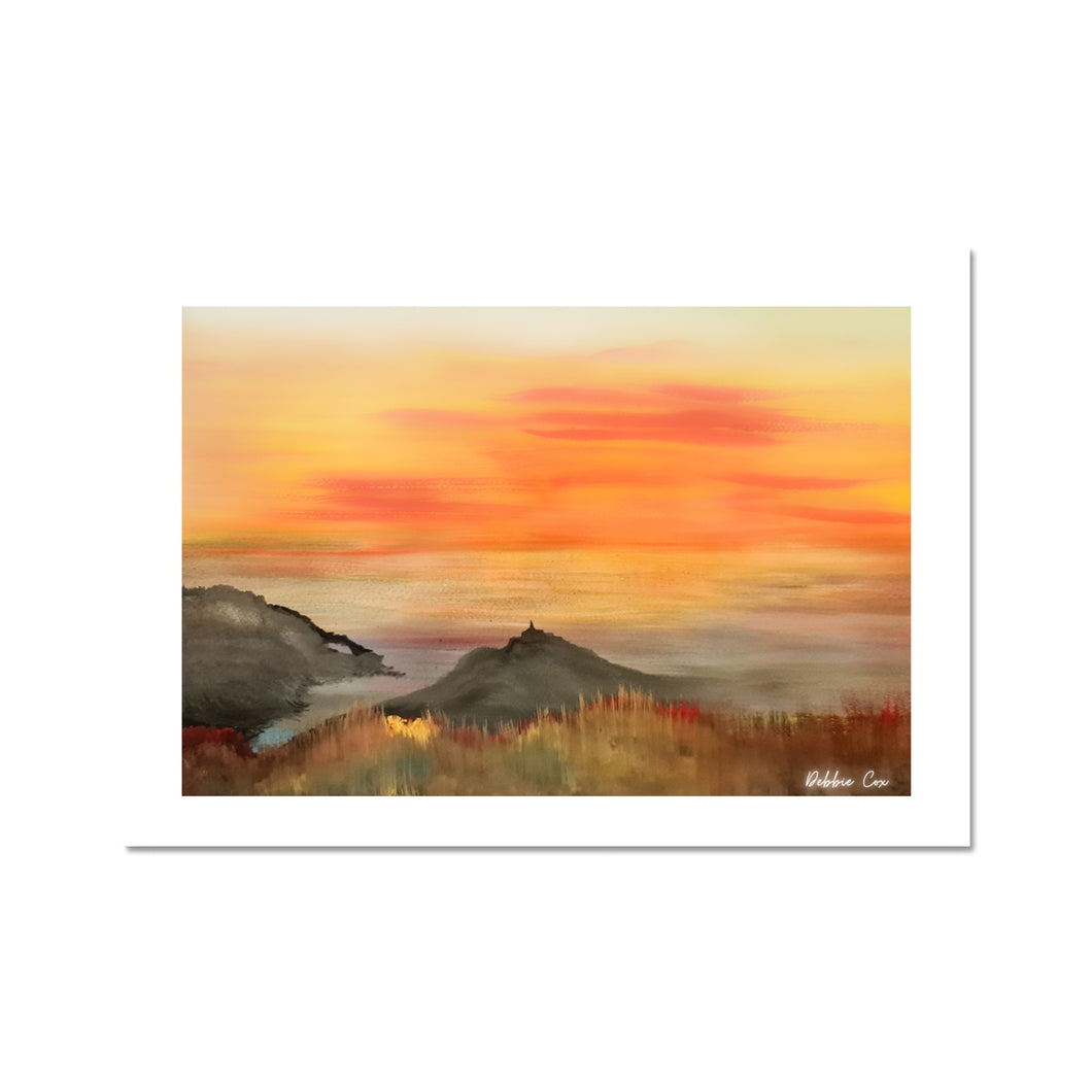 Sunset over Mount Fine Art Print