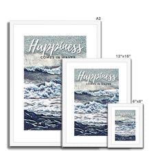 Load image into Gallery viewer, Happiness - Comes In Waves Framed Print
