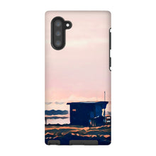 Load image into Gallery viewer, Lifeguard Hut Sunset - Crooklets Tough Phone Case
