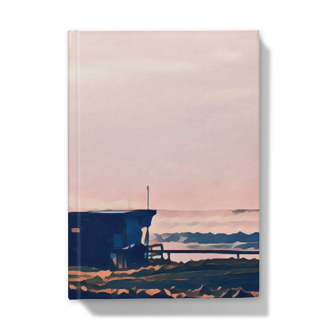 Lifeguard Hut Sunset - Crooklets Hardback Journal