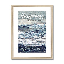 Load image into Gallery viewer, Happiness - Comes In Waves Framed Print
