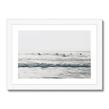 Load image into Gallery viewer, Black Rock Surfers - B&amp;W Collection Framed Print
