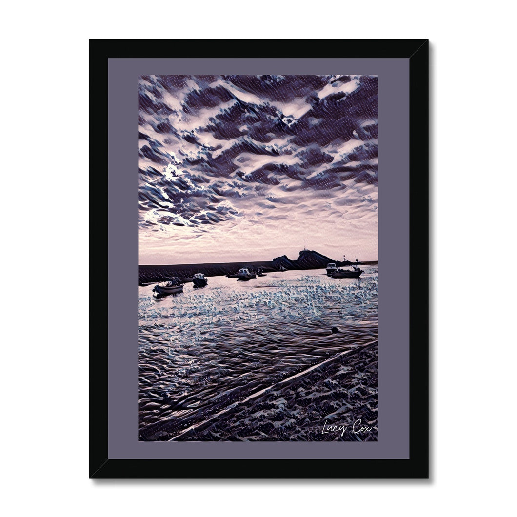 Violet Views - Summerleaze Framed Print