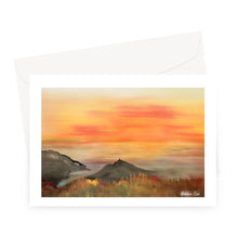 Load image into Gallery viewer, Sunset over Mount Greeting Card
