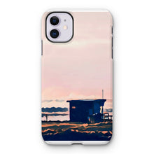 Load image into Gallery viewer, Lifeguard Hut Sunset - Crooklets Tough Phone Case
