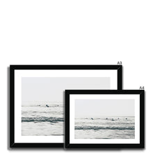 Load image into Gallery viewer, Black Rock Surfers - B&amp;W Collection Framed Print
