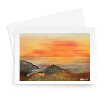 Load image into Gallery viewer, Sunset over Mount Greeting Card
