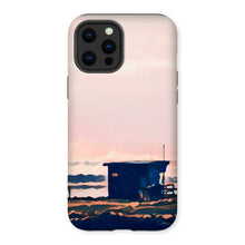 Load image into Gallery viewer, Lifeguard Hut Sunset - Crooklets Tough Phone Case
