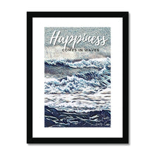 Load image into Gallery viewer, Happiness - Comes In Waves Framed Print
