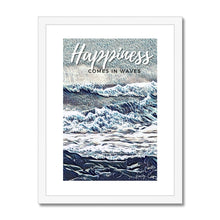 Load image into Gallery viewer, Happiness - Comes In Waves Framed Print
