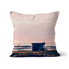 Load image into Gallery viewer, Lifeguard Hut Sunset - Crooklets Cushion
